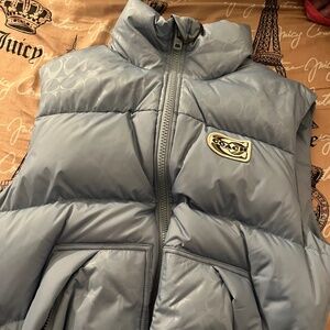 Light Blue Coach Monogram Vest
